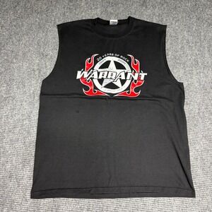 Warrant Autographed 20 Years of Rock 1984 2004 Tour Sleeveless T Shirt Mens XL